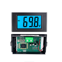 YOURMESTUDIO DC Voltmètre à affichage numérique, tête de mesure à cristaux liquides, module de mesure DC 12V-100V YRDOX-0034 noir