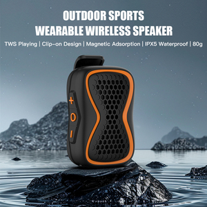Portable Wearable BT <b>Speaker</b> IPX5 Waterproof Clip-on Wireless Audio for Running Cycling Hiking Outdoor Sports - Product Image 4