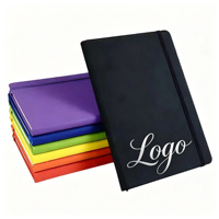 Werbeartikel Büro-Geschenkset, Individuelles Logo A5 Leder-Tagebuch-Planer, Tragbarer Hardcover-Notizblock Schreibwaren