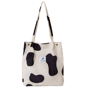 Bolsos Tote de Pana de Gran Capacidad al por Mayor para Mujer, Diseño de Hombro Único, Color Sólido, para Estudiantes y Trabajadoras de Oficina, de Poliéster - Product Image 4