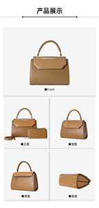 Boston cao cấp của Phụ nữ PU cầm tay Crossbody Túi tùy chỉnh thiết kế thích hợp với dây kéo Rhinestone thêu đa năng xách tay - Product Image 6