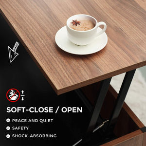 Cross-border home furnishing coffee <b>table</b>, living room detachable coffee <b>table</b> with lift-up function and hidden space, modern - Product Image 4