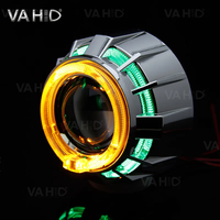 BaoBao CH10 Éclairage Double 2,5 pouces 35W Phare HID Bi-Xénon Lentille de projecteur Angel Devil Eyes pour Voiture Moto