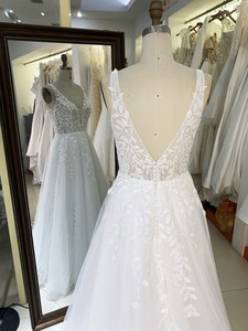2025 nuovi eleganti abiti da <span class=keywords><strong>sposa</strong></span> una linea di fiori di pizzo abito da <span class=keywords><strong>sposa</strong></span> Tulle netto formale ospite delle donne per la <span class=keywords><strong>sposa</strong></span> della ragazza - Product Image 6