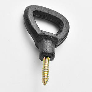 Ouvre-bouteille en fonte noire à fixation murale, poignée robuste pour ouvrir les bouteilles de bière et les boissons - Product Image 1