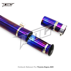 Tubos de <span class=keywords><strong>escape</strong></span> Catback de titanio para <span class=keywords><strong>Toyota</strong></span> <span class=keywords><strong>Supra</strong></span> A90/A91 MK4/MK5 3,0 T 2020-2023 Sistema de silenciador de tubo de <span class=keywords><strong>escape</strong></span> de carreras - Product Image 6