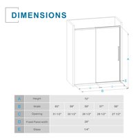 Porte de douche coulissante sans cadre Baide en acier inoxydable, design fin, verre trempé de 8 mm d'épaisseur, pour hôtel, livraison directe d'usine