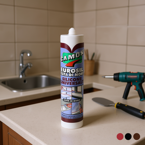 Sellador de Silicona Camon Eurosil 280 ml Acético Universal Rojo Siena - Product Image 2