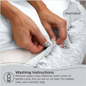 เตียงทรงโดนัทขนปุยขนาดกลางสีเทาถอดออกได้และซักได้ลายแมวถ้ำแมวเตียง - Product Image 6