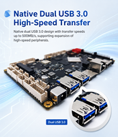 Carte mère de kiosque en libre-service RK3568 2 GHz 1T NPU 4G LVDS, contrôleur embarqué pour applications de terminaux de vente au détail intelligents