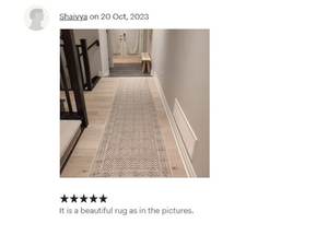 Aztec <b>Block</b> Print Cotton Dhurrie Rug Handmade Boho Area Carpet Floor Rug Home Decor - Product Image 2