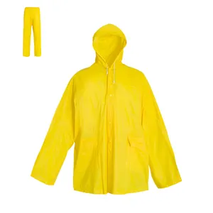 Combinaison de pluie en PVC jaune, imperméable, de haute qualité, à la mode