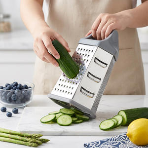 Hachoir à légumes électrique 4 faces Maisons avec récipient, facile à nettoyer, ustensile de cuisine écologique - Product Image 4