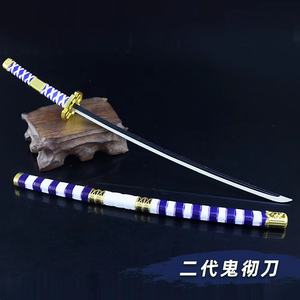 Venta caliente 10 diseños Anime 25cm <span class=keywords><strong>pirata</strong></span> rey Luffy Zoro Aleación de Metal <span class=keywords><strong>arma</strong></span> espada personaje de dibujos animados Samurai espada ornamento juguete - Product Image 2