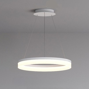 Lámpara colgante de acrílico Simple moderna para el hogar, <span class=keywords><strong>Hotel</strong></span>, restaurante, anillo circular redondo, lámpara de araña, luces de techo circulares - Product Image 2