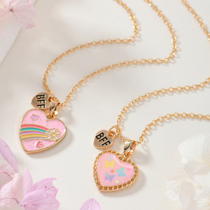 Nuovo Set di 2 Collane per Migliori Amiche, Ciondolo dell'Amicizia, Gioielli alla Moda per Donne, Regalo BFF - Product Image 1