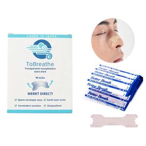 2024 diseño personalizado nuevo producto adhesivo médico tiras nasales transpirables parche adhesivo de yeso para la nariz - Product Image 3