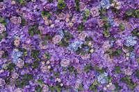 QSLH-CF274 enrouler fleur mur tissu Rose fleur mur violet fleur toile de fond violet mariage scène décoration