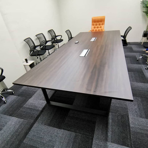 Bàn hội nghị hình chữ nhật hiện đại với chân kim loại hình chữ O cho văn phòng bệnh viện sử <span class=keywords><strong>d</strong></span>ụng khách sạn - Product Image 5