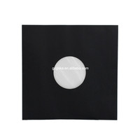 Fundas Interiores de Papel para Discos de Vinilo, Color Negro, Paquete de 20, Éxito de Ventas de Fábrica