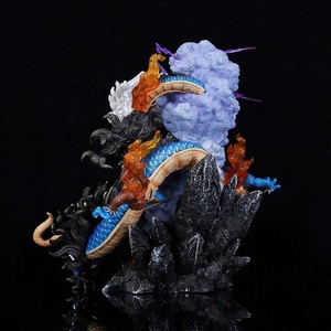 Offre Spéciale – Figurines d'action lumineuses de 21 cm <span class=keywords><strong>One</strong></span> <span class=keywords><strong>Piece</strong></span> : Nika Luffy vs <span class=keywords><strong>Kaido</strong></span> la Bête – Modèles de dessin animé en résine Threel Studio avec éclairage - Product Image 4