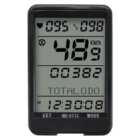 Odometer Sepeda Nirkabel Tahan Air LCD MTB Road Bike Dengan Lampu Latar Waktu Suhu 8 Bahasa HOT