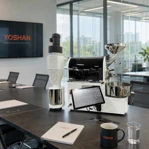 Torréfacteur à café commercial de 2 kg, à gaz et électrique, avec tambour en acier inoxydable à double paroi, machine à torréfier le café pour café - Product Image 1