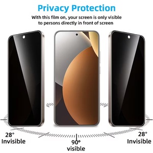 Protections d'écran de confidentialité pour <span class=keywords><strong>Xiaomi</strong></span> 13 14 11T 12T 13T 14T 15T 15T Pro 17T 17T Pro – Films de protection en verre trempé - Product Image 2