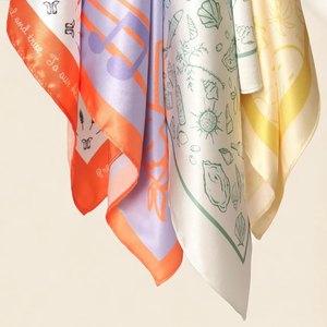 Pañuelo Cuadrado <span class=keywords><strong>de</strong></span> <span class=keywords><strong>Seda</strong></span> con Estampado Floral y <span class=keywords><strong>de</strong></span> Aves, Doble Cara, para Mujer, Ideal para Bodas Musulmanas, Fiestas y Uso Diario - Product Image 6