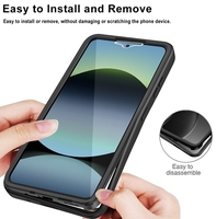 360 coque de téléphone antichoc en acrylique transparent pour Xiaomi Redmi Note 14 4G 164mm étuis de protection