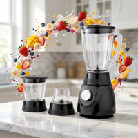 Extracteur de jus et hachoir électrique portable 400W, lames en acier inoxydable, 2 vitesses, contrôle pulsé, moteur silencieux, design compact pour usage domestique