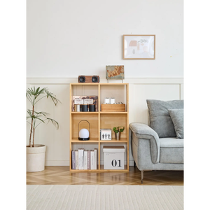 Estante Modular Sólido <span class=keywords><strong>2x3</strong></span>, Organizador de Cubos de Madera, Librería, Soporte para Tocadiscos, Organizador de Madera para Exhibición en Sala de Estar - Product Image 2