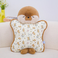 Nouvelle Peluche Super Douce en Forme de Phoque, Coussin de Dessin Animé et Coussin de Poignet, Poupée en Polyester Style Douyin Authentique
