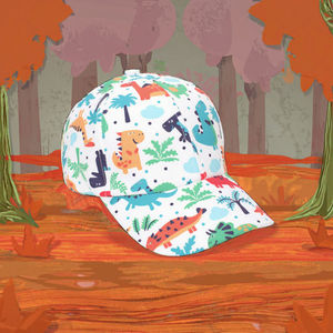 Gorra de béisbol de algodón de alta calidad al por mayor para niños pequeños, gorra deportiva con patrón étnico, gorra ajustable para niños pequeños - Product Image 3