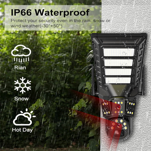 Lámpara Solar de Seguridad para Exteriores de 300W Inteligente con WiFi 4G, Cámara de Seguridad de Alta Definición a Prueba de Agua para Áreas Viales - Product Image 5