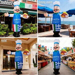 Muñeco Inflable Personalizado con Logotipo, <span class=keywords><strong>Bailarín</strong></span> Inflable para Publicidad, Decoración de Eventos al Aire Libre, Restaurante, Niño Inflable que Saluda con la Mano, Decoración Navideña - Product Image 2