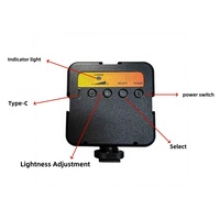 Lampe LED pour téléphone, mini, portable, pliable, antichoc, lumière vidéo, température de couleur réglable 2500-7000K, IRC 95, vente chaude en Chine