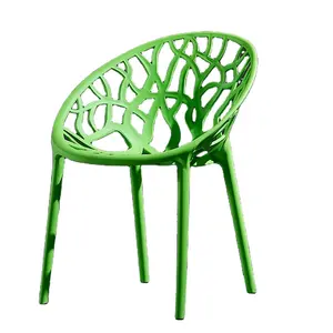 Bazhou 공장 옥외 새 둥지 쌓을수 있는 여가 의자 나무 뒤 플라스틱 정원 의자