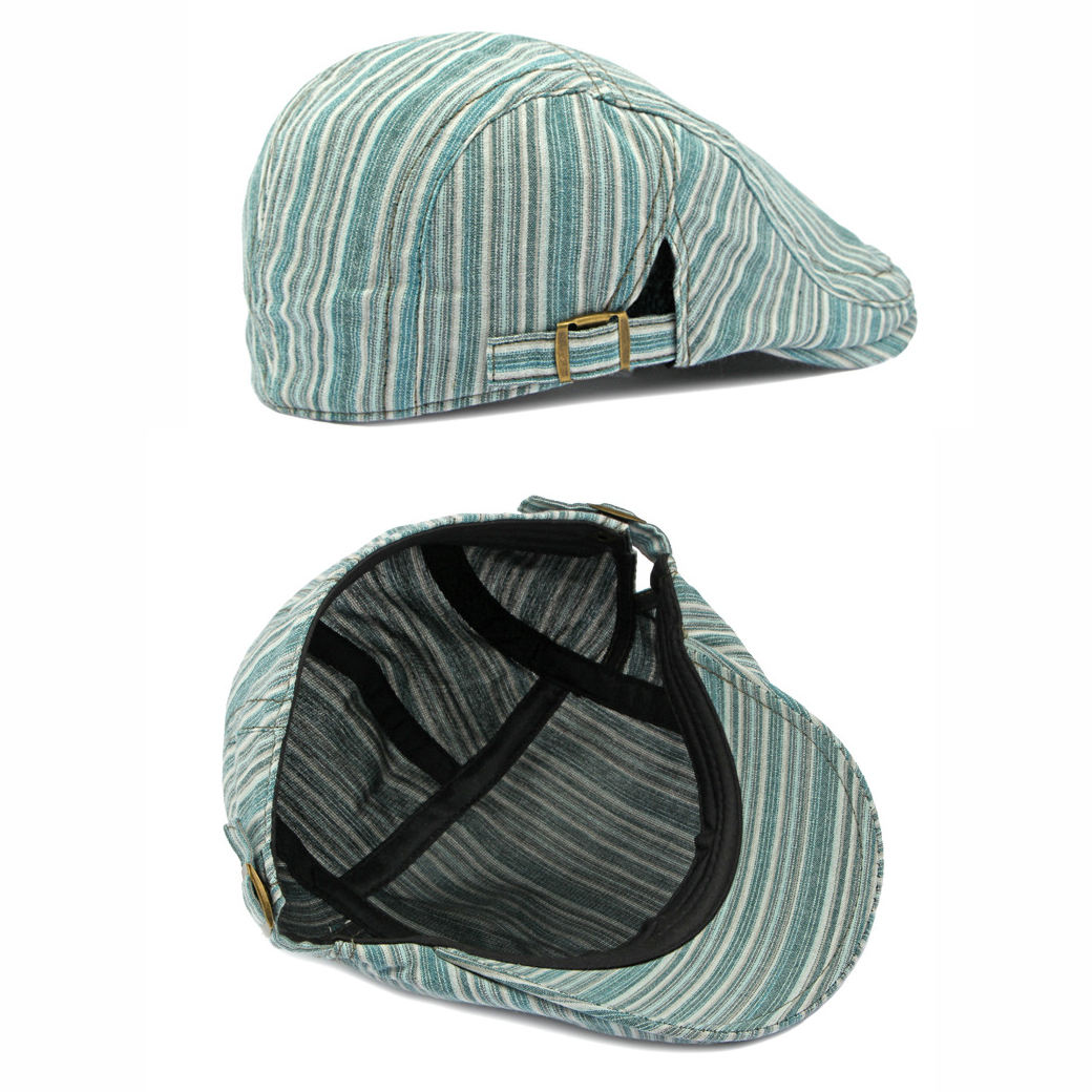 MIMIGO Uomo Newsboy Cap Cotone Vintage Berretto Morbido Flat Cap Ivy Gatsby Driving Hat Cabbie Hunting Cap Regolabile Dimensioni Multi Colori - Foto 5