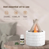 Diffuseur d'aromathérapie H10 Bonfire en gros, 280 ml, humidificateur d'air à flamme, diffuseurs d'huiles essentielles populaires