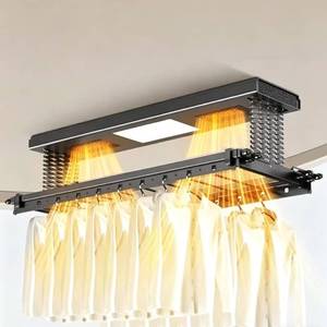 Intelligent Voice Remote Control Foldable Lifting Balcony Bathroom Aluminum Alloy Electronic Electric Drying Rack - Product Image 1