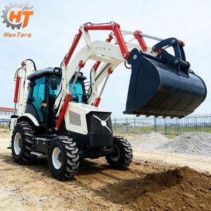 HANTORQ 388 Trattore Agricolo Diesel Mini da 2,5 Tonnellate con Caricatore Frontale e Retroescavatore con Prezzo Competitivo - Product Image 1