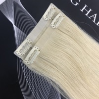 Toppers — extensions de cheveux naturels, invisible, sans couture, avec clip, couleur blanche, personnalisation, usine, haut de gamme, meilleure qualité