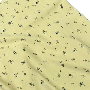 2-c2058 #   Tissu tricoté floral haute élasticité 175 cm 260 g 92 % rayonne 8 % élasthanne motif pâte à choux jaune d'œuf tissu confortable pour vêtements - Product Image 2