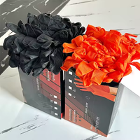 100 pièces/boîte, gants de travail en nitrile jetables orange de 8 mil, sans latex, texturés en diamant, pour la réparation de machines