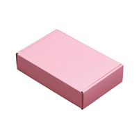Boîte d'expédition personnalisée, écologique, biodégradable, recyclable, imperméable, réutilisable, en matériaux recyclés, épaisseur 2 mm, rose