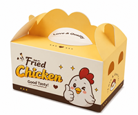 Caja de Papel Kraft Ecológica Personalizada para Pollo Frito, Envase Desechable para Nuggets de Pollo, Embalaje para Comida para Llevar