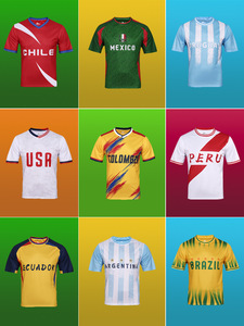 Camiseta de Fútbol 100% Poliéster para la Selección Nacional de <span class=keywords><strong>Eslovaquia</strong></span>, Camiseta de Fútbol de EE. UU., Camisetas y Uniformes de Fútbol - Product Image 2