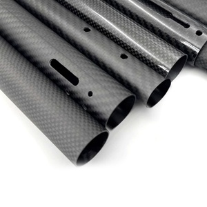 Tube en fibre de carbone 3K, finition mate, enveloppé en rouleau, 25x23x420mm - Product Image 6