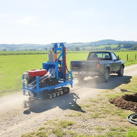 Vente directe : Machine de forage de puits d'eau sur chenilles, 35 CV, diesel, hydraulique, profondeur 150 m, pour l'irrigation agricole